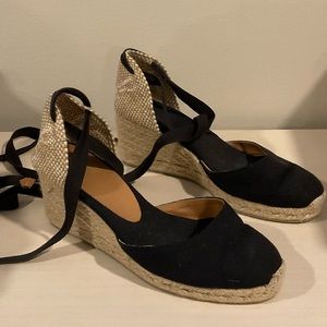 Castañer Carina Espadrille Wedges Size 38